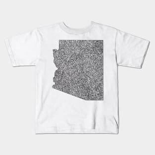 Arizona Map Kids T-Shirt